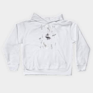 sumi-e dog Kids Hoodie